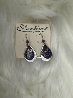4 dangles with purple earrings