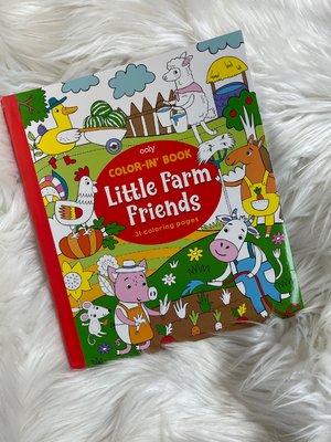 Little Farm Friends Color-in' Book