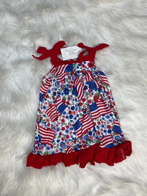 Kids Patriotic Printed Dress