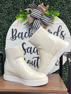 Sweater Weather Ivory Wedge