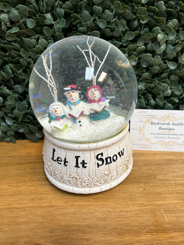 Let It Snow Water Globe