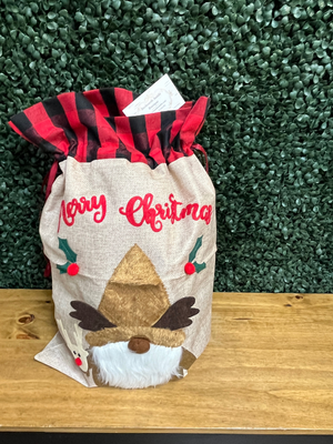 Buffalo Plaid Christmas Bags