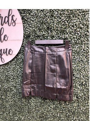 Leather Mini Skirt