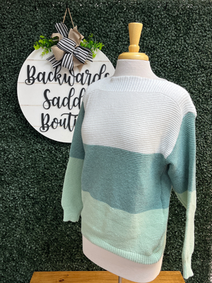 Color Block Knit Sweater