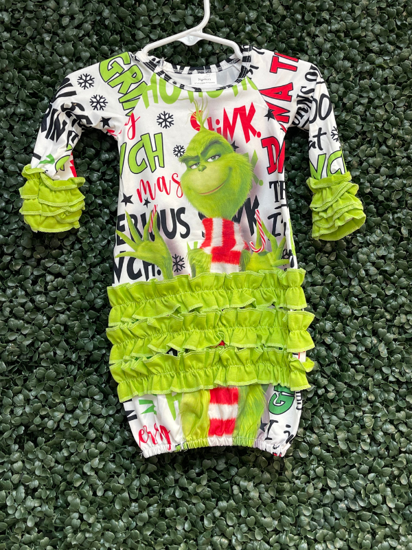Grinch printed gown