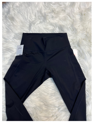 Premium Nylon Black Leggins