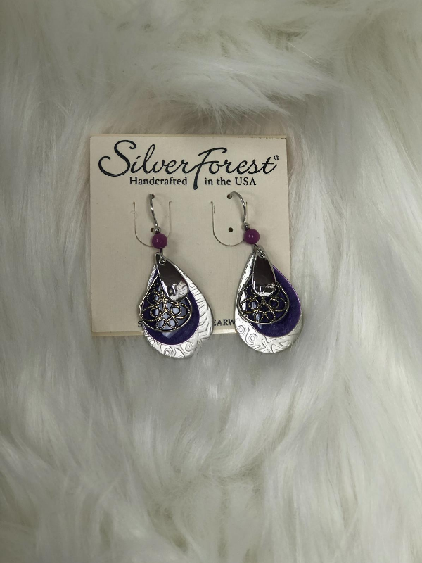 4 dangles with purple earrings