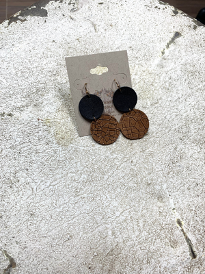Black & Brown  Dangle Earrings