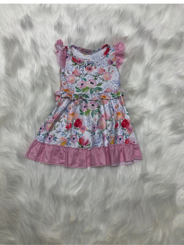 Pink Blossom Girls Dress