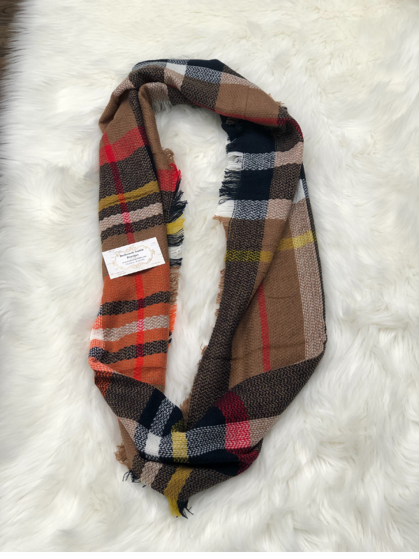 Plaid Infinity Scarf