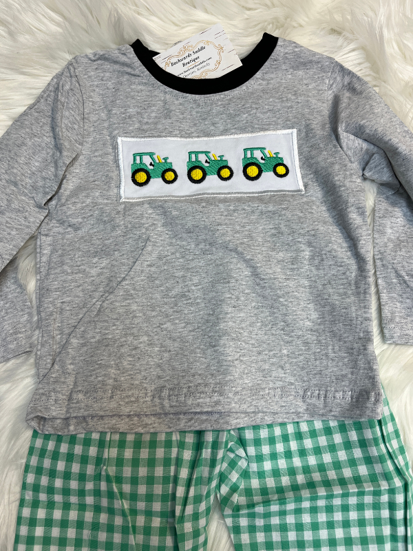 Tractor Smocked Set