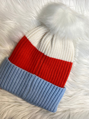 Kid's Pom Stocking Hats