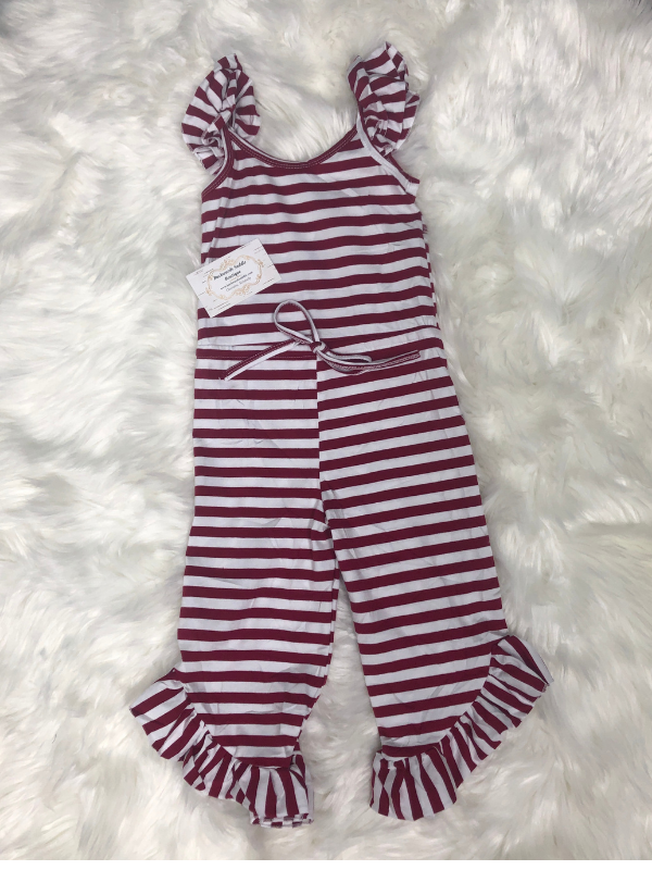 Go Team Maroon Girls Romper