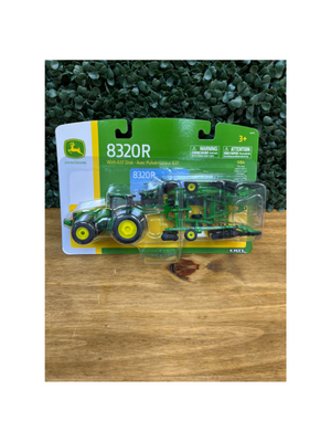 John Deere 8320R with 637 Disk 1/64 scale