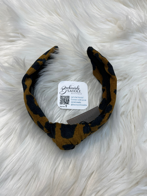 Knotted Leopard Headband