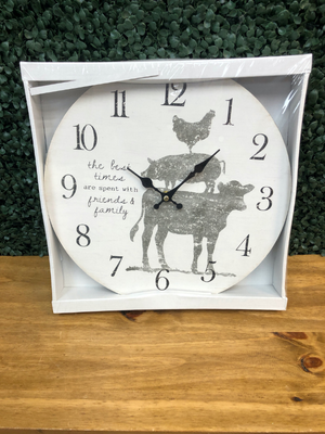 Friends & Family Farm Clock