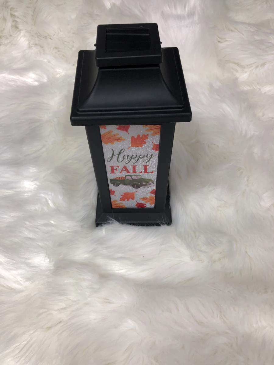 Fall 11" Solar Lantern