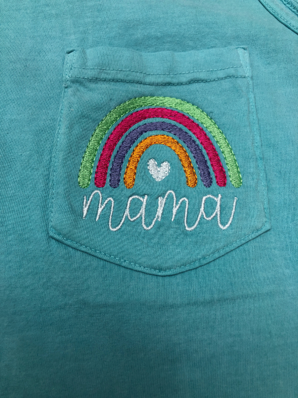 Embroidered Mama Tank