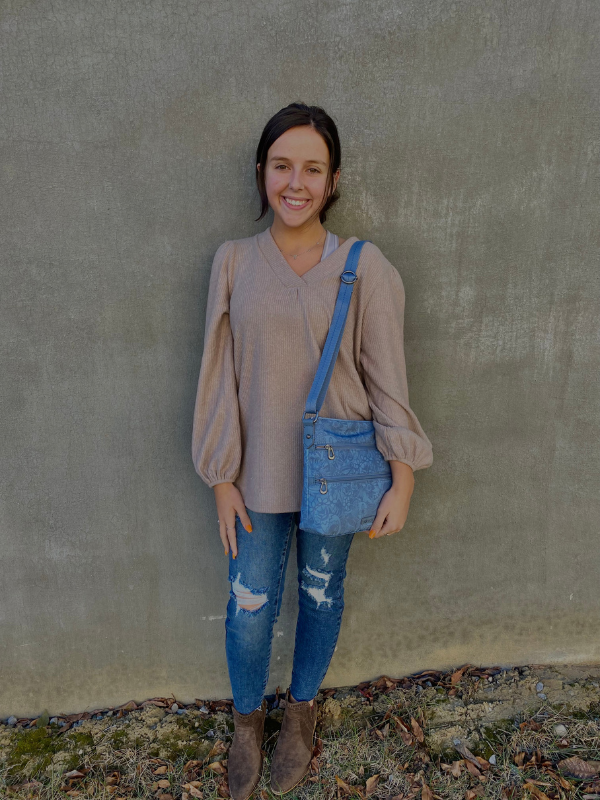 Solid Taupe Long Sleeve Top