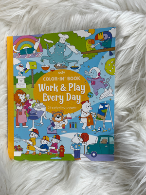 Work and Play Coloring  Book