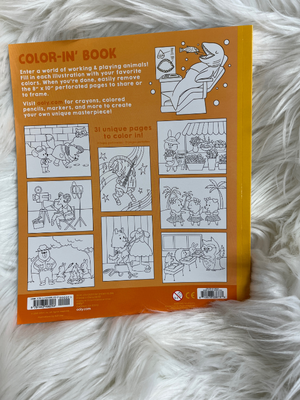 Work and Play Coloring  Book