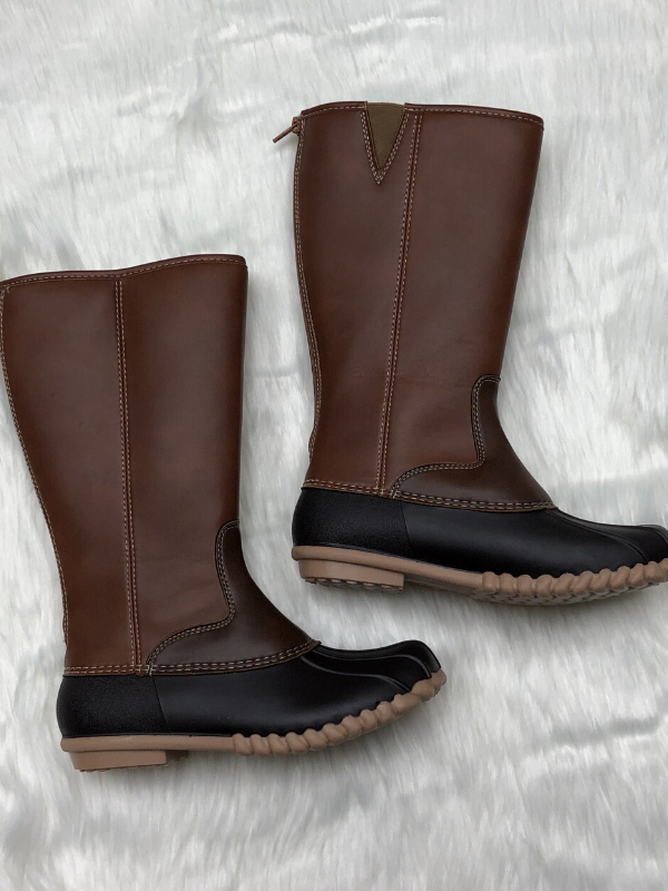 Brown Combo Tall Winter Boot