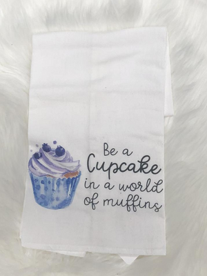 Be A Cupcake Tea Towel