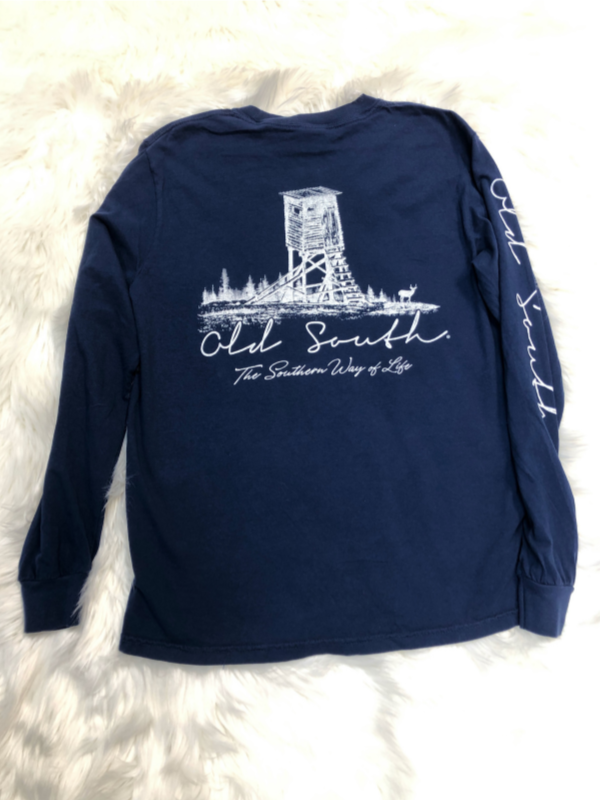 Old South Long Sleeve Blind in navy