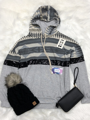 Aztec & Sequence pullover