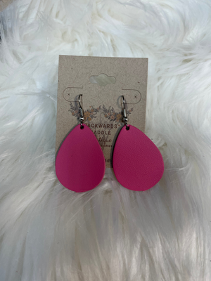 1.5" Wild about love mini leather earrings