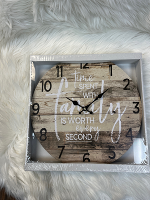 Time with Family Clock