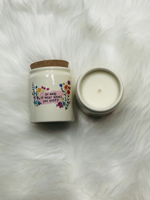 Corked Happy Scent Soy Candle