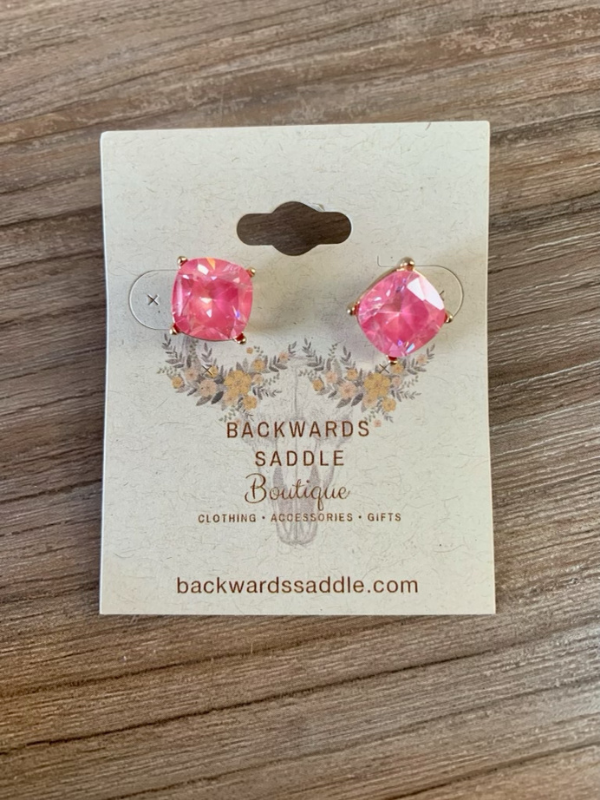 Cubic Zirconia Stud Earrings