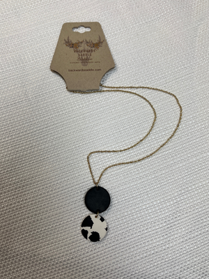 Cow Print Necklace