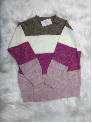 Multi color block sweater