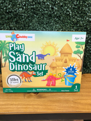 Play sand dinosaur set