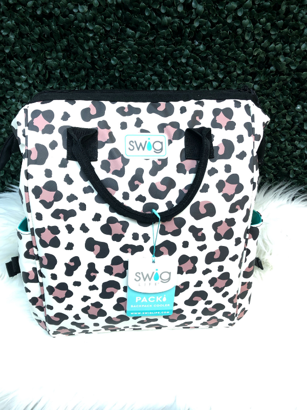 Swig Leopard Cooler Backpack - Backwards Saddle Boutique