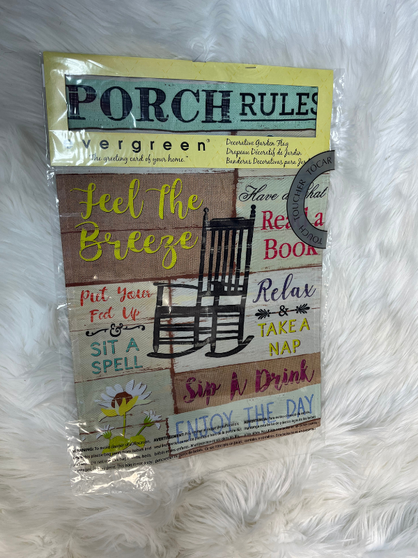 Porch Rules Flag