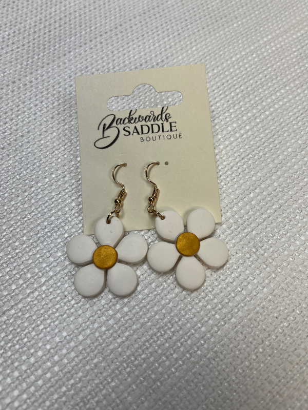 Daisy Flower Dangle Earrings