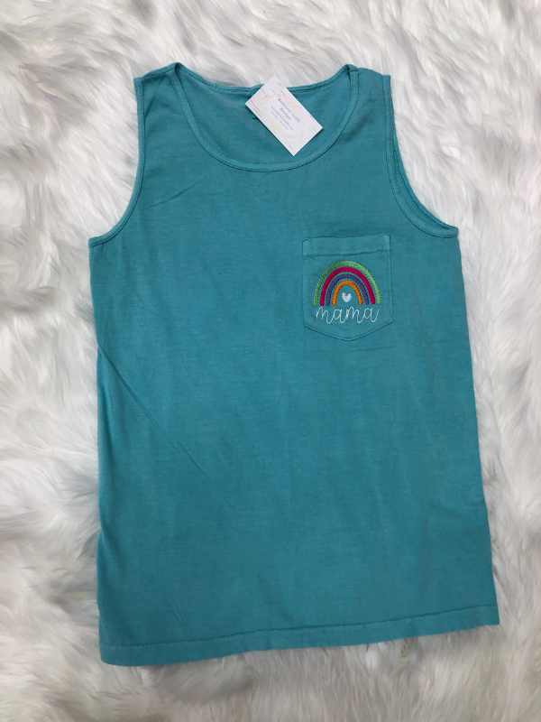 Embroidered Mama Tank