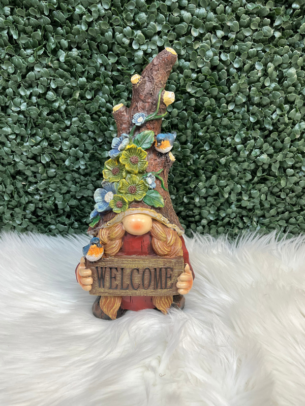 12" Welcome Garden Gnome
