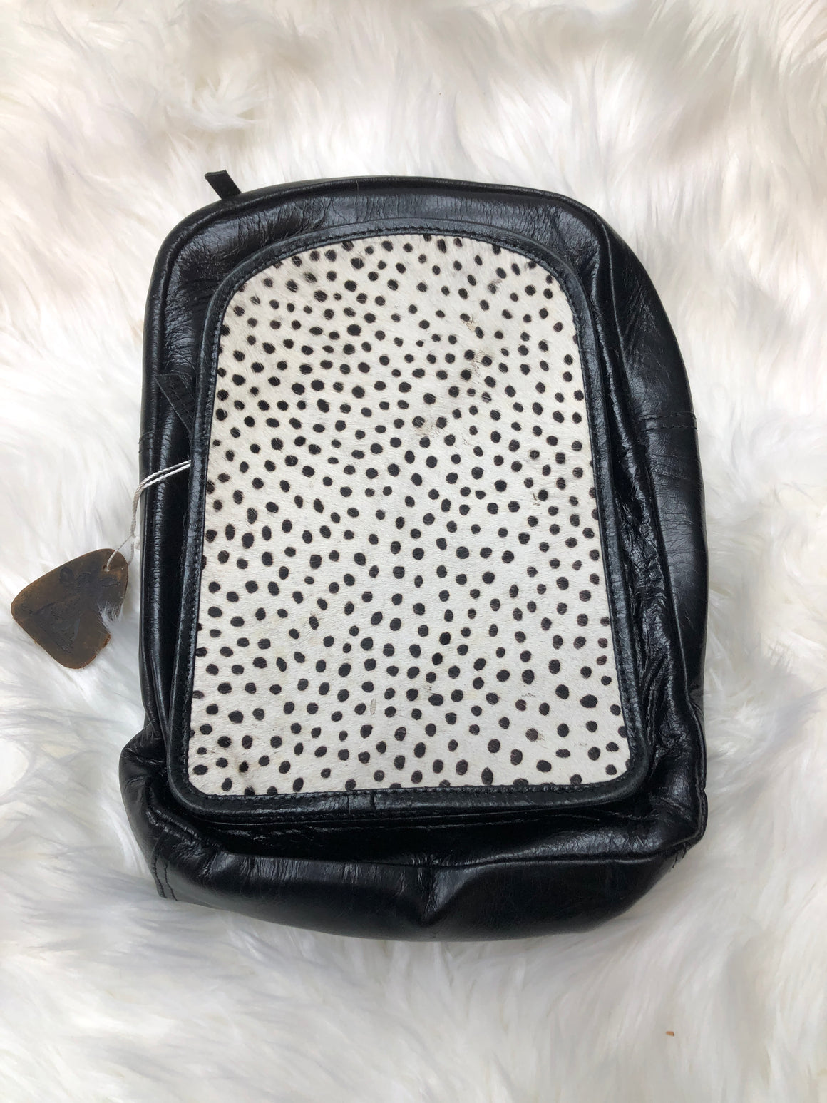 Crazy Heifer Leather Mini Backpack