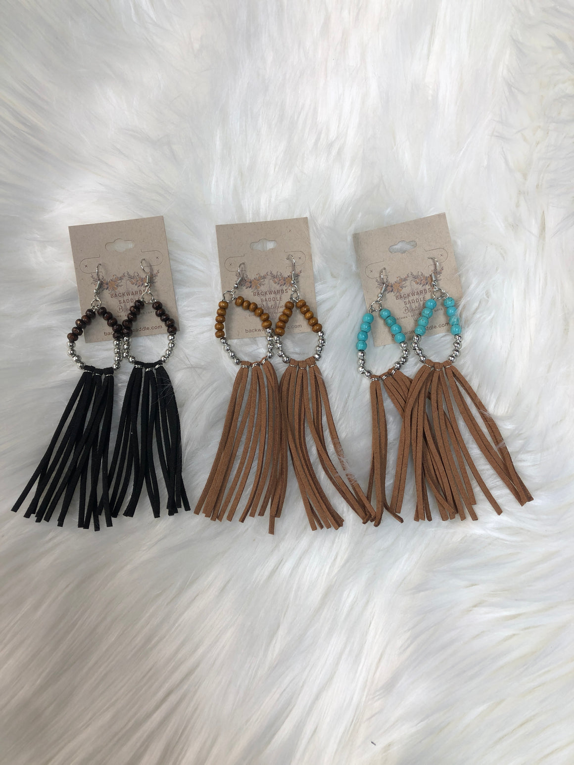 Beaded Tassel Earrings