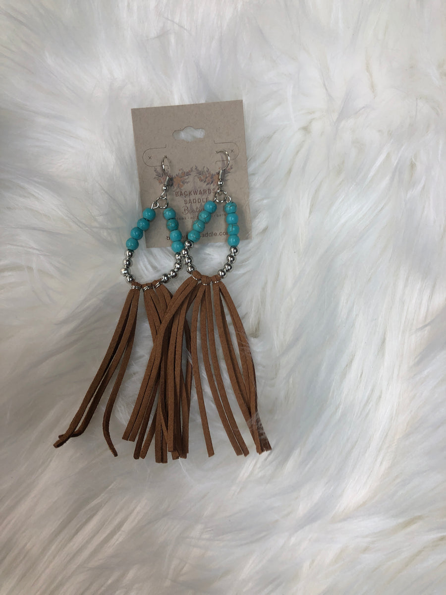 Beaded Tassel Earrings