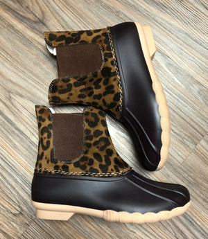 Leopard Suede Combo Winter Boots