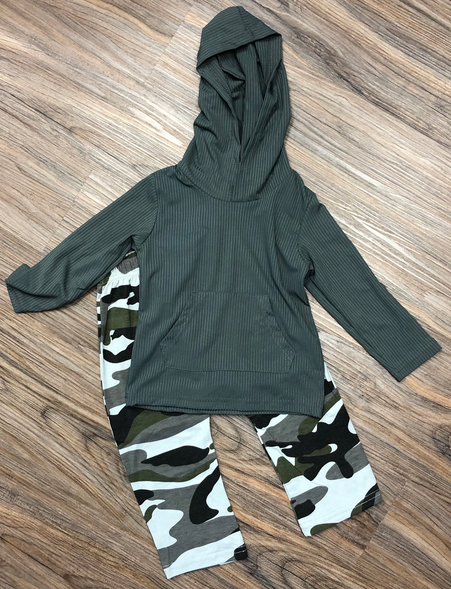 Camo Hoodie Set