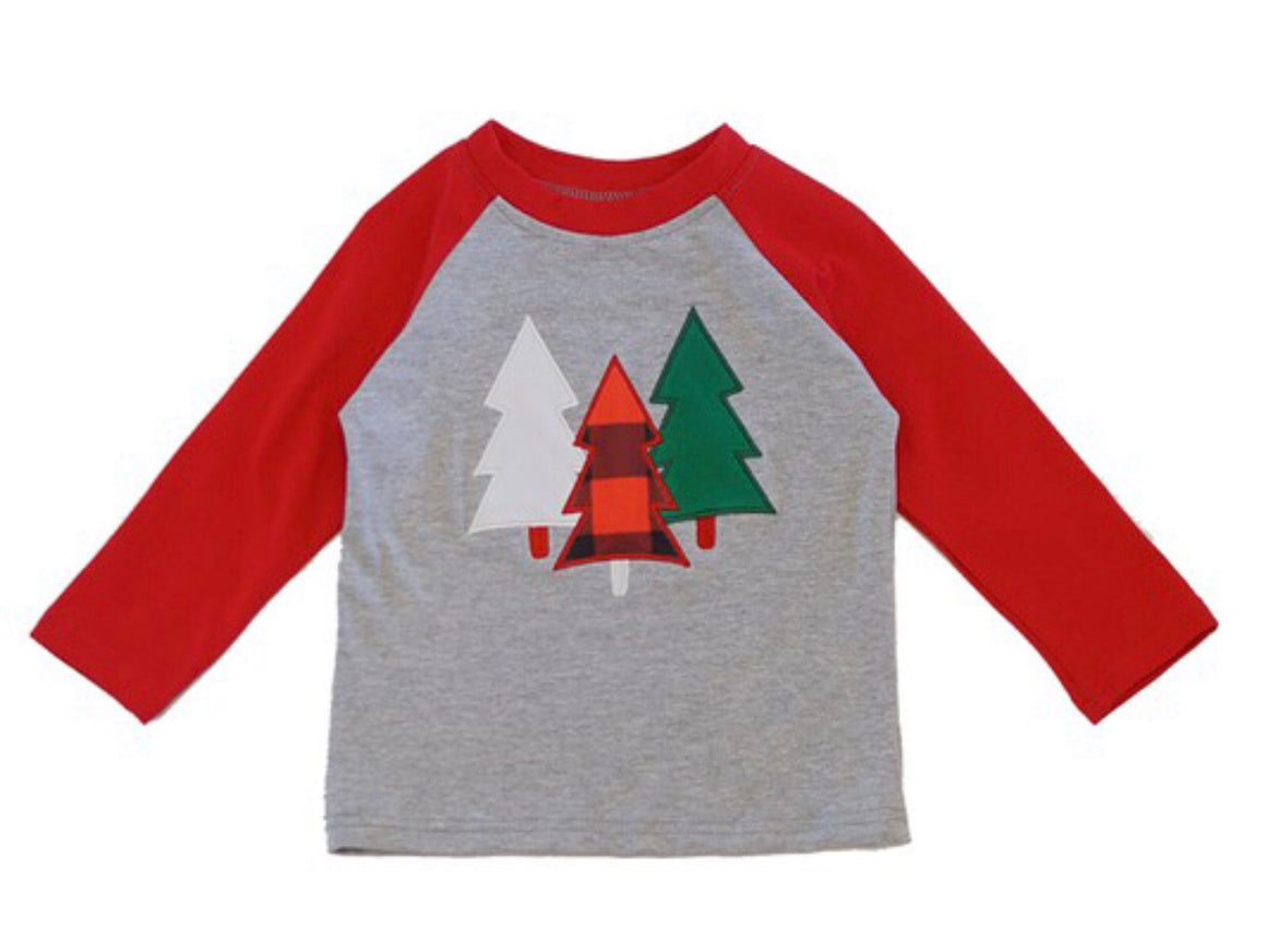 Raglan Christmas Boys Tee