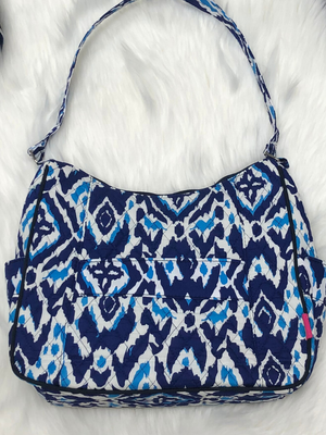 Blue Quilted Purse