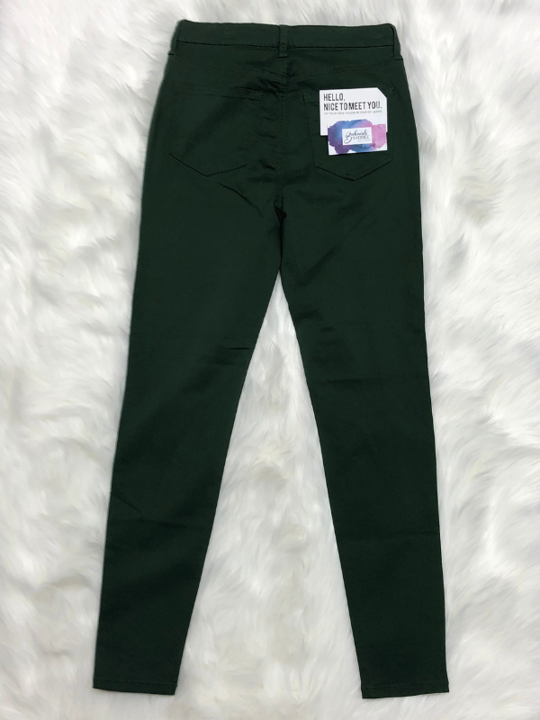 Celebrity Pink Dark Green Skinny Jeans