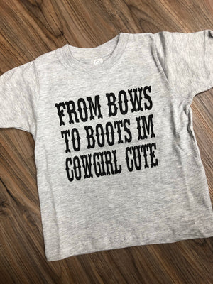Bows to Boots Tee